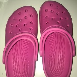 pink crocs